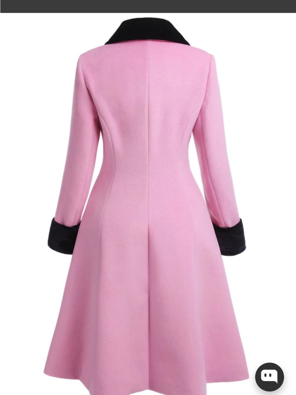 Retro Stage Pink Vintage Midi Coat – 38” Length NWOT - Picture 5 of 12